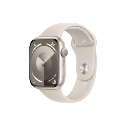 APPLE WATCH SERIES 9 45MM GPS | S/M SIZE | STARLIGHT ALUMINIUM STARLIGHT SPORT BAND