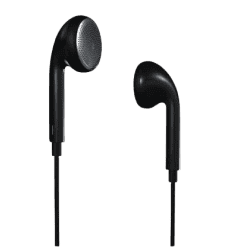Remax RM-303 3.5mm Plug Wired Earphones with Mic Pure Music in-Ear Headphones for Computer Mobile Phone | Black