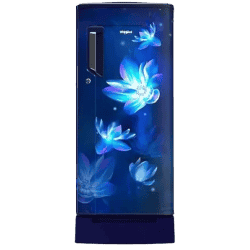 Whirlpool  Direct-Cool Single Door Refrigerator | 215 IMPC ROY SAPPHIRE FLOWER RAIN | 200 L/3 Star | Blue
