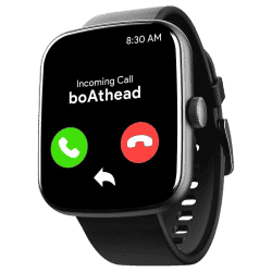 boAt Wave Lynk Voice Smartwatch with Bluetooth Calling | Active Black