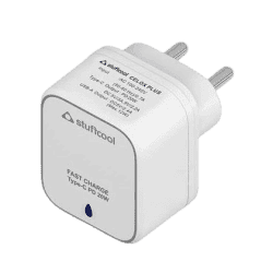 Stuffcool Celox Plus Type C Wall Charger PD 20W+USB-A 2.4-32W | White