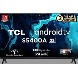 TCL | 81.3CM | 32S5400A |  Bezel-Less S Series HD Ready Smart Android LED TV