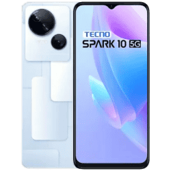 Tecno Spark 10 5G | 128 GB/8 GB RAM | Meta white