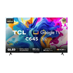 TCL 65C645 | 65 inch  QLED 4K Ultra HD Google TV with Dolby Audio & Dolby Vision