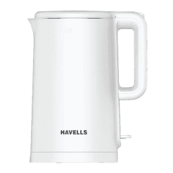 Havells Caro 1.5 litre Double Wall Electric Kettle | 1250 Watt | White