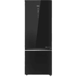 Haier Frost Free Double Door Bottom Mount 2 Star Refrigerator | 445 L | HRB-4952CKG-P | Black Glass