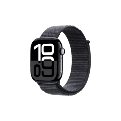 Apple Watch Series 10 | GPS | Cellular | 46mm | Jet Black Aluminium with Ink Sport Loop | Ink Strap
