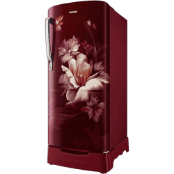 Samsung Digital Inverter Direct-Cool Single Door Refrigerator | 183 L | 3 Star | Midnight Blossom Red | RR20D1823RZ/HL