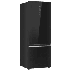 Haier Frost Free Double Door Bottom Mount 2 Star Refrigerator | 445 L | HRB-4952CKG-P | Black Glass