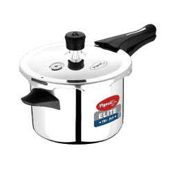 Pigeon by Stovekraft Elite Shine 4 L Tri-Ply Body Outer Lid Pressure Cooker