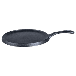 Wonderchef Forza Cast-Iron Dosa Tawa Pan | 25 cm | 3.8 mm | Pre Seasoned Cookware