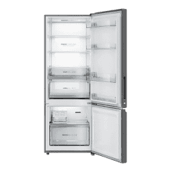 Haier 355L | 3 Star | Glass Finish Bottom Mounted Frost Free Double Door Refrigerator | Black