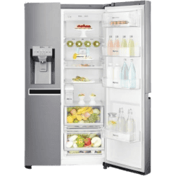 LG 668 L Inverter Linear Frost Free Side-by-Side Refrigerator | GC-L247CLAV | Silver