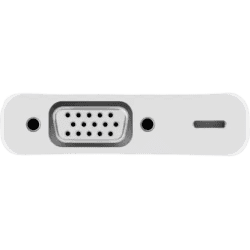 APPLE LIGHTNING TO VGA ADAPTER | MD825ZM/A | Compatible with Devices with VGA Input | White