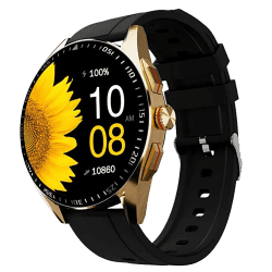 Fire-Boltt Invincible Smart  Watch | 1.43 inch | Gold Black