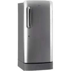 LG 205 L Direct Cool Single Door 5 Star Refrigerator | Smart Inverter Compressor | GL-D221APZZ | Shiny Steel