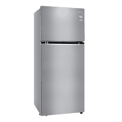 LG 423 L 2 Star Frost Free Double Door Refrigerator | Shiny Steel