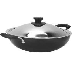 Pigeon Non Stick Big Kadai | SS Lid | Aluminium