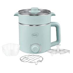 Pigeon |  Swift Multi-Cook | 1.5L |  Double Layered Stainless Steel Steamer With Glass Lid  Cook Kettle | Blue