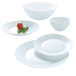 Luminarc | Harena | Salad Bowl  | 27 cm |  Glass | White