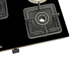 FABER Prince Plus Gas Stove | 3 Burner | Black