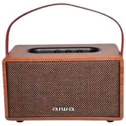 Aiwa MI-X150 Retro Plus X Bluetooth Home Audio Speaker | Brown