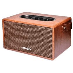 Aiwa MI-X150 Retro Plus X Bluetooth Home Audio Speaker | Brown