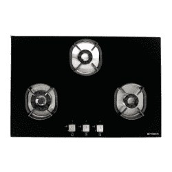 Faber Hobtop Nexus Glass Automatic Hob | 3 Burners | HT783 CRS BR CI