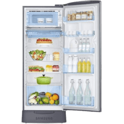 SAMSUNG 230 L Direct Cool Single Door 3 Star Refrigerator | RR24A282YS8/NL |  Elegant Inox