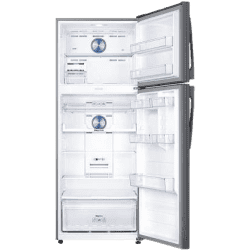 SAMSUNG 478 L Frost Free Double Door 3 Star Convertible Refrigerator | RT49R633ESL/TL | EZ Clean Steel | Silver