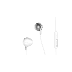 Remax | 711 Earphone Wired Headset Noise Cancelling Fashion in-Ear Earphone | Silver