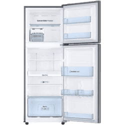 SAMSUNG 234 L Frost Free Double Door 2 Star Convertible Refrigerator | RT28A3722S8/HL | Elegant Inox