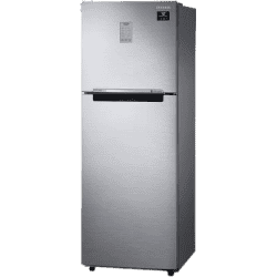 SAMSUNG 234 L Frost Free Double Door 2 Star Convertible Refrigerator | RT28A3722S8/HL | Elegant Inox