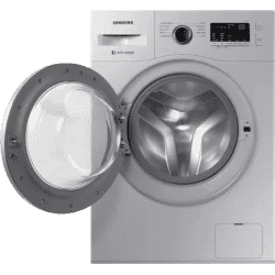 SAMSUNG 6.5 kg Fully Automatic Front Load with In-built Heater | WW65R20GLSS/TL | Silver