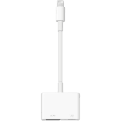 Apple MD826ZM/A Lightning Digital AV Adapter HDMI Adapter | Compatible with Projector | HDTV | White