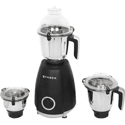 Faber Crown Blender Mixer Grinder | 800 W | 3 Jars | Black