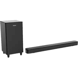 Philips Bluetooth Soundbar with Wireless Subwoofer | 160 W | 2.1 Channel | Black | HTL8162/94