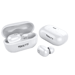 Fire-Boltt Buds BE1400 | Truly Wireless Bluetooth in Ear Earphone with Mic | White