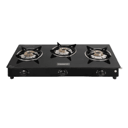 Blueberry’s STASH Glass Top Gas Stove | 3 Burner