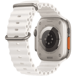 Apple Watch Ultra 2 | GPS + Cellular 49mm Titanium Case with White Ocean Band  | White Ocean Strap