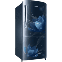 SAMSUNG 183 L Direct Cool Single Door 2 Star Refrigerator | RR20C1712U8/HL | Blooming Saffron Blue