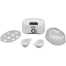 BLACK+DECKER Appliances BXEG2801IN 280 Watt Egg Cooker with 6 Eggs Capacity | White