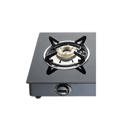 BAJAJ GP6 Stainless Steel Glass Gas Stove | 2 Burner | Black