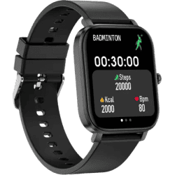 URBAN FIT M | Bright Display | 500 Nits | 60 Sports Mode | IPX68 Resistance Smartwatch | Black Strap