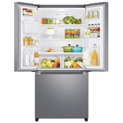 Samsung 579 L Inverter Frost-Free French Door Refrigerator | RF57A5232SL/TL, | Ez Clean Steel | Convertible) | Real Stainless | Convertible | Silver