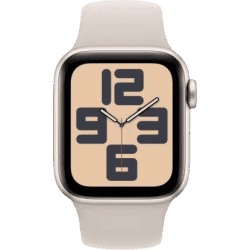 Apple Watch SE | GPS + Cellular 40mm Starlight Case & Starlight Sport Band | Starlight Sport Strap