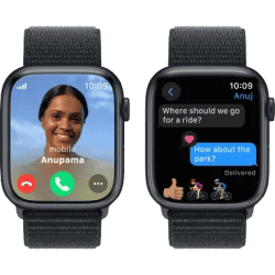 Apple Watch Series 9 | GPS + Cellular 45mm Midnight Case & Midnight Sport Loop | Midnight Strap