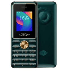 Carvaan Malayalam M21 Keypad Mobile Phone | 1500 Pre Loaded Songs | 2500 mAh Battery | Hindi | Emarald green