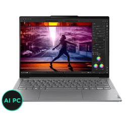 Lenovo Yoga Slim 7 Thin and Light Laptop | AI PC Intel | Core Ultra 7 | 155H | 32 GB | 1 TB SSD | Luna Grey | 83CV002DIN