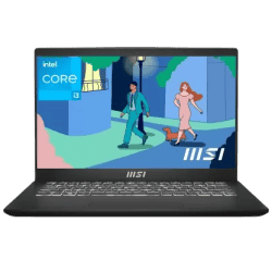 MSI Modern 14 C11M-031IN Thin and Light Laptop | 14 Intel Core i3 11th Gen 1115G4 | 8 GB/512 GB SSD/Windows 11 Home | Classic Black